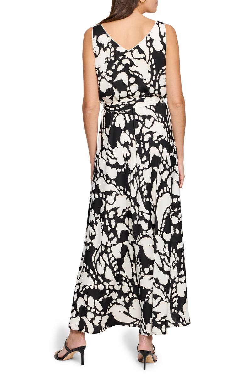 NIC+ZOE Bianca Evening Petal Maxi Dress, Alternate, color, Black Multi