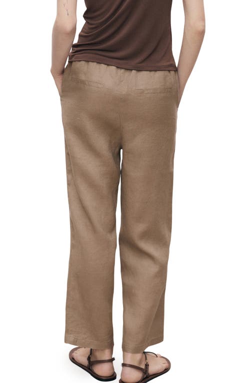 Mango Linen Drawstring Pants