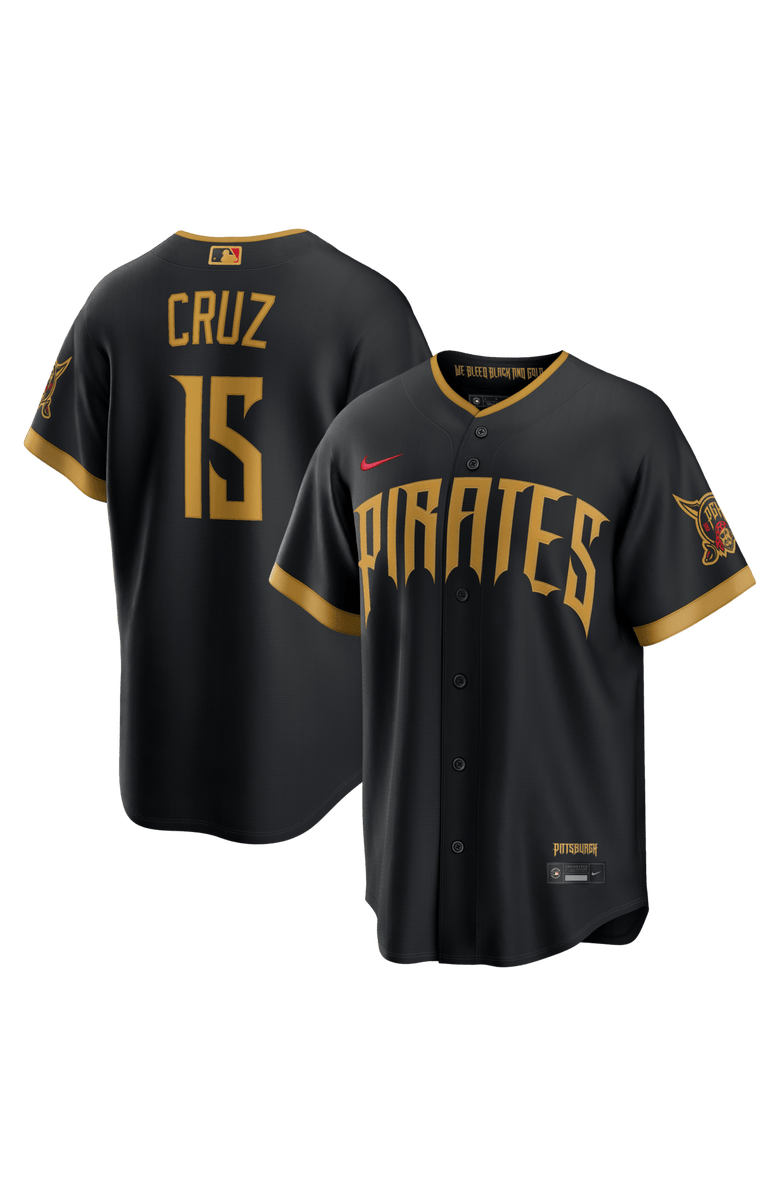 Nike Men's Nike Oneil Cruz Black Pittsburgh Pirates 2026 City Connect Stadium Jersey, Main, color, Black