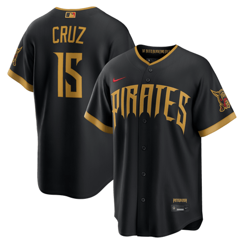 Men's Nike Oneil Cruz Black Pittsburgh Pirates 2026 City Connect Stadium Jersey