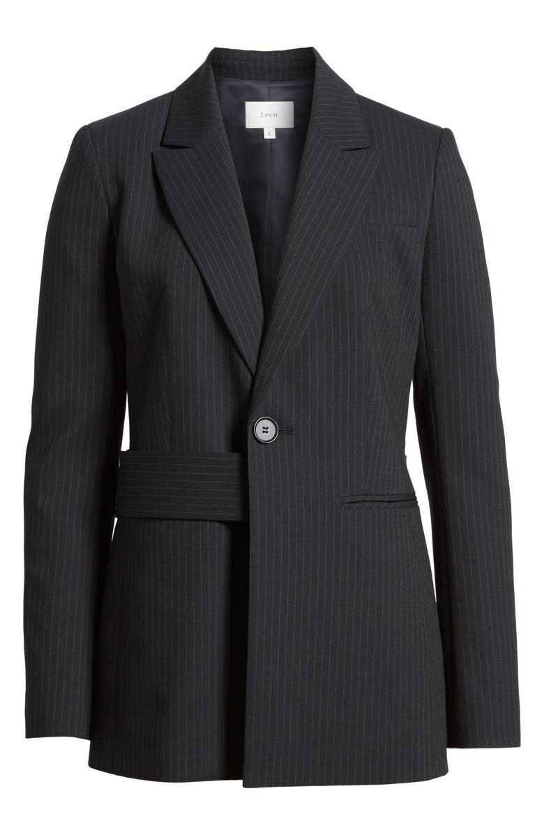 Lewit Pinstripe Suit Jacket, Alternate, color, Navy Night Pinstripe