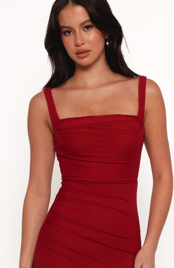 Eira Ruched Sleeveless Maxi Dress