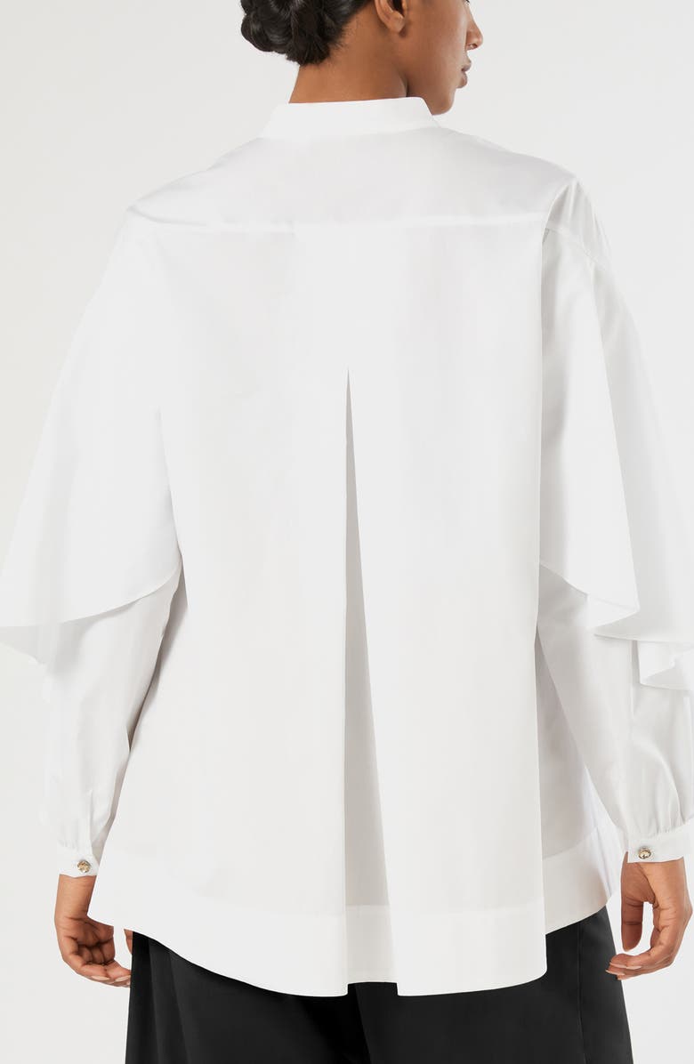 Marina Rinaldi Nagoraio Cotton Poplin Tunic, Alternate, color, Optical White