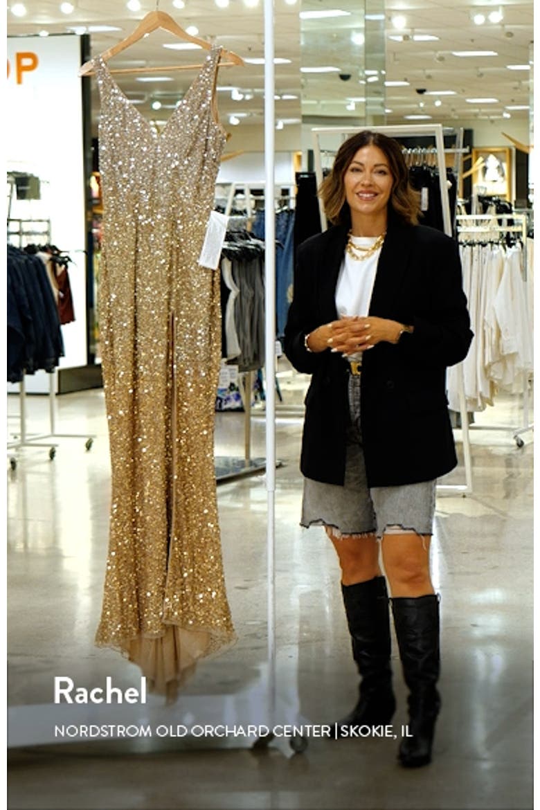 Sequin Slit Gown video