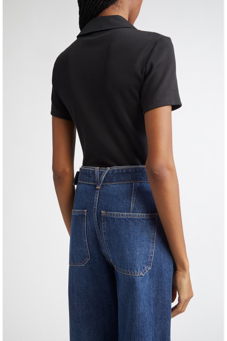 Kearney Stretch Cotton Polo, Alternate, color, BLACK