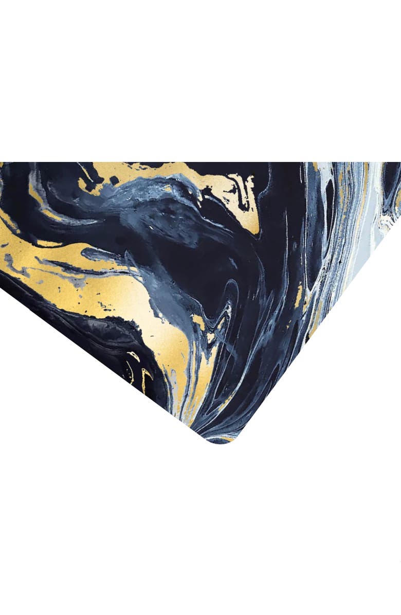 DAINTY HOME Marble Print Set of 6 Placemats, Alternate, color, Blue