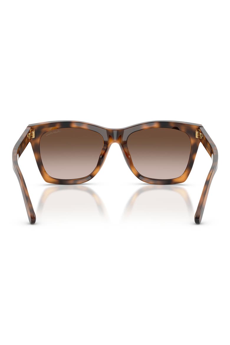 54mm Square Sunglasses, Alternate, color, HAVANA / GRADIENT BROWN