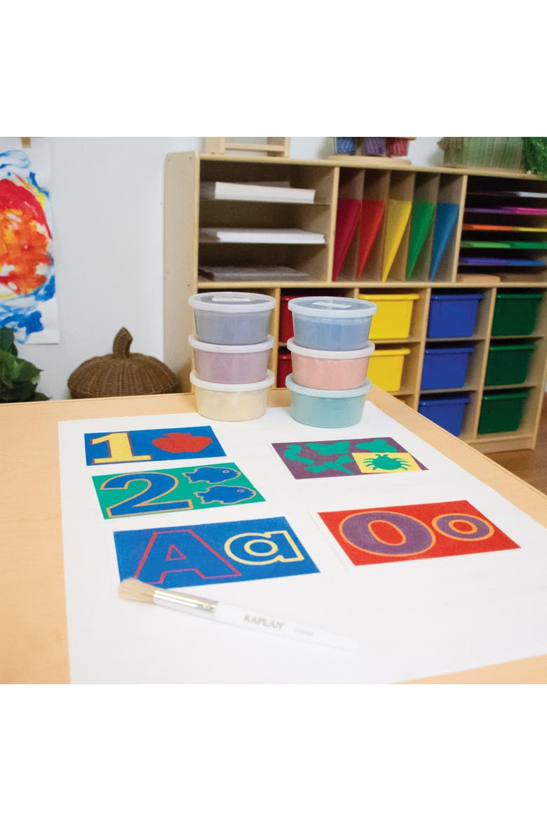 Sand Art Alphabet Kit, Colored Sand & 30 Sticker Sheets, Alternate, color, Multicolor