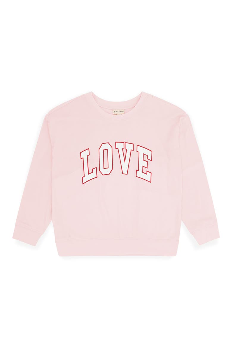 Kids' Weekend Sweatshirt, Main, color, PINK MARSHMALLOW
