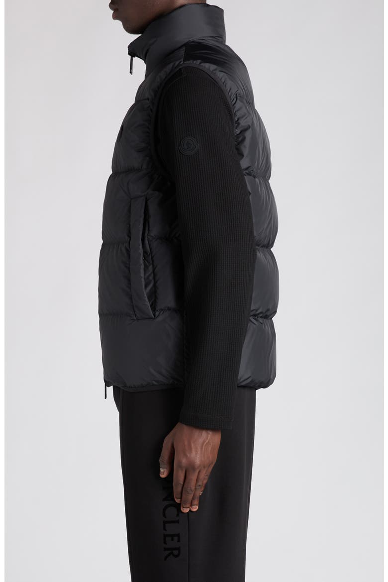 Arras Down Puffer Vest, Alternate, color, BLACK