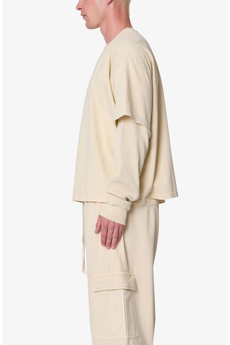 Layered Thermal Long Sleeve T-Shirt, Alternate, color, OFF WHITE