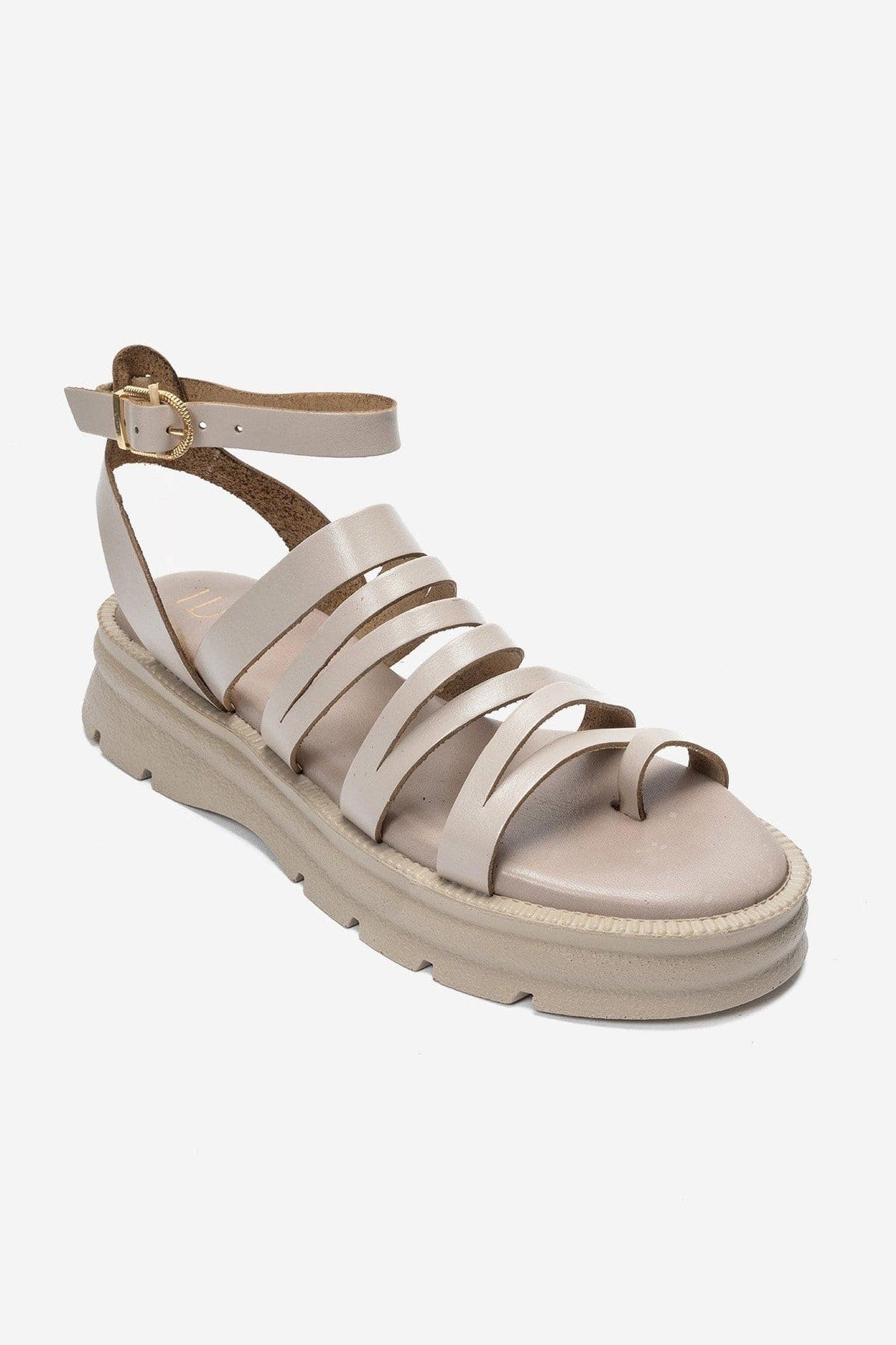 Pelsa Leather Multi Strap Sandal, Alternate, color, Cream