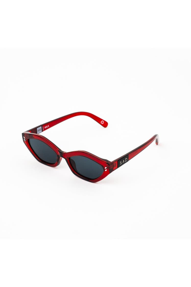Milk Sunglasses, Alternate, color, Blood Red