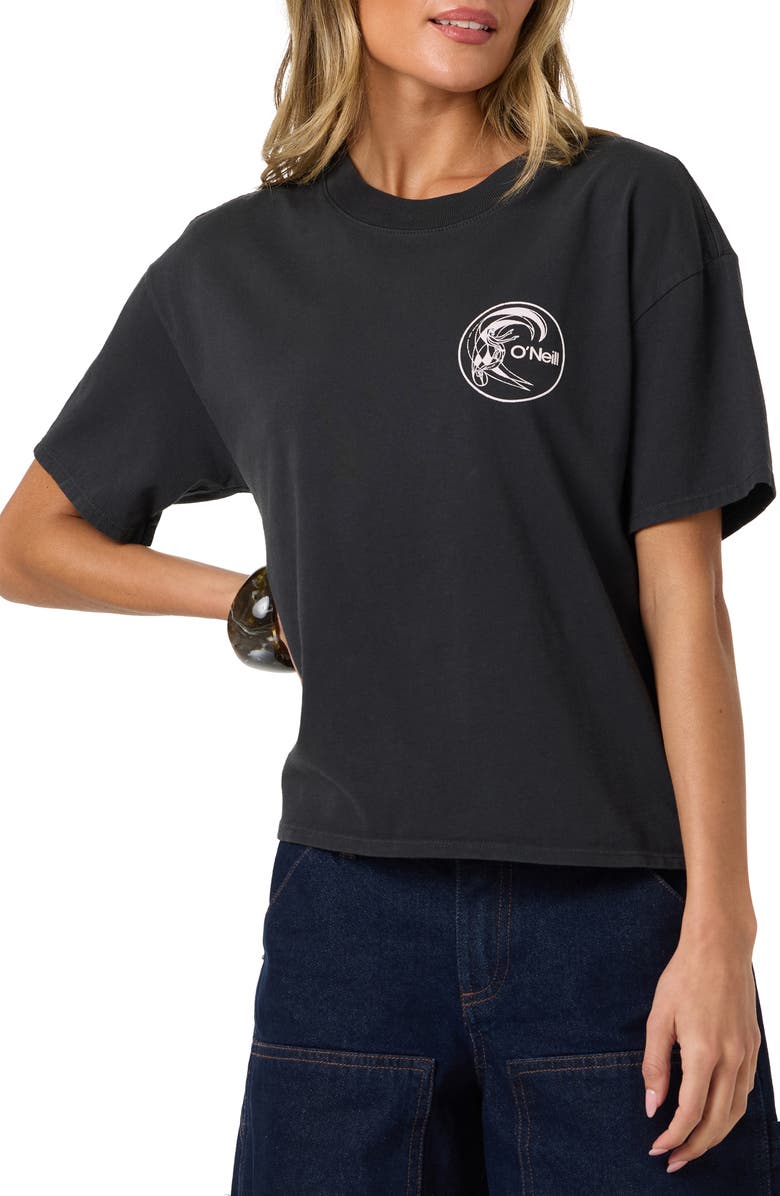 O'Neill OG Salty Circle Surfer Graphic T-Shirt, Alternate, color, Phantom