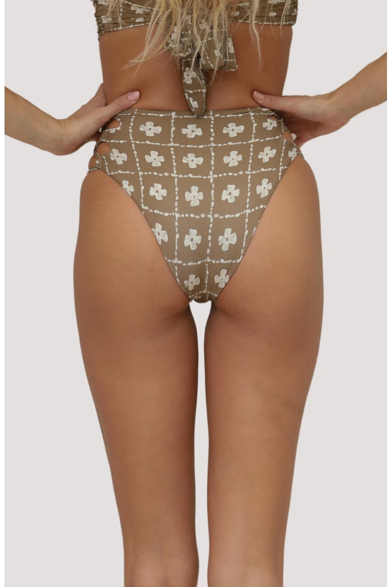 Theo High Waist Bikini Bottoms, Alternate, color, VISTA FLOWER