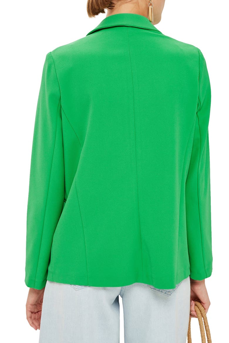 Bonded Double Breasted Jacket, Alternate, color, GREEN
