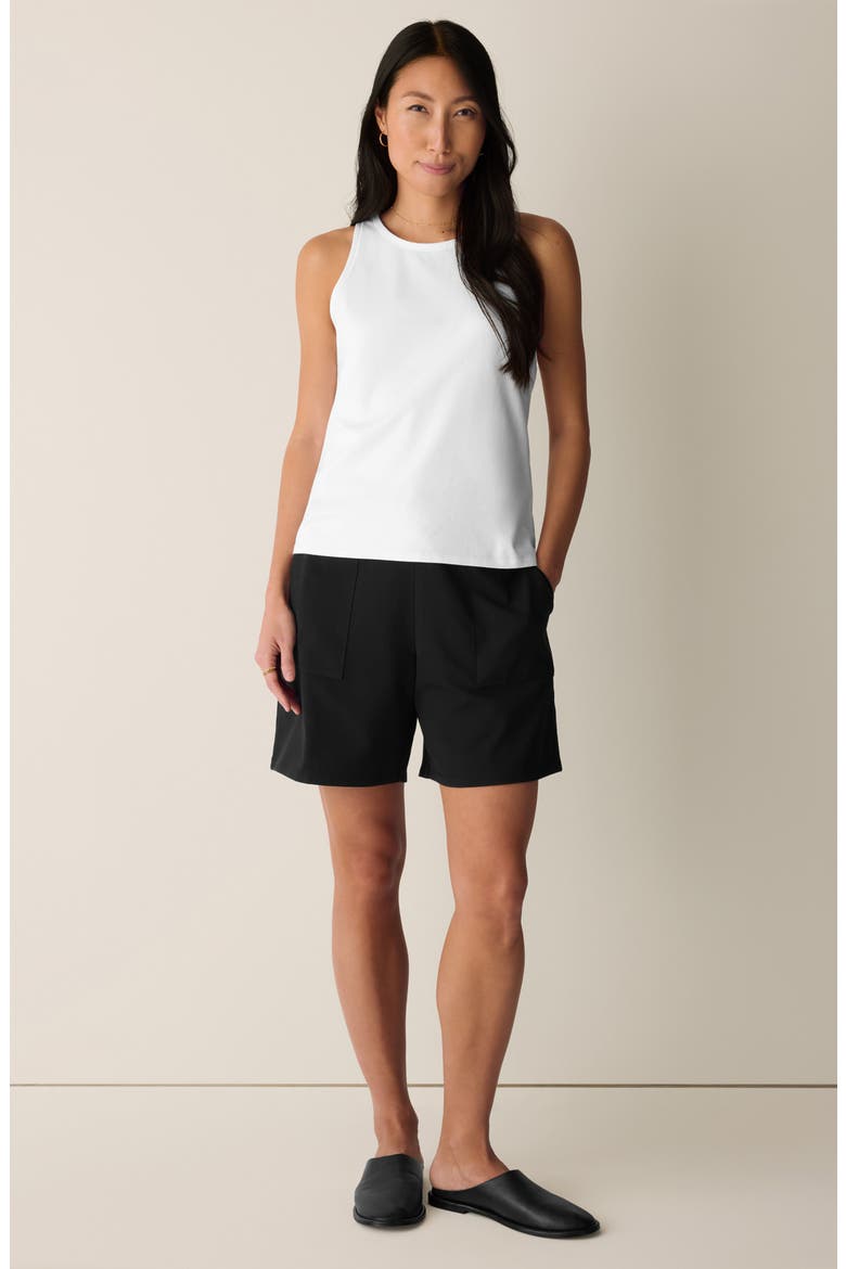 Slim Stretch Cotton Tank, Alternate, color, WHITE