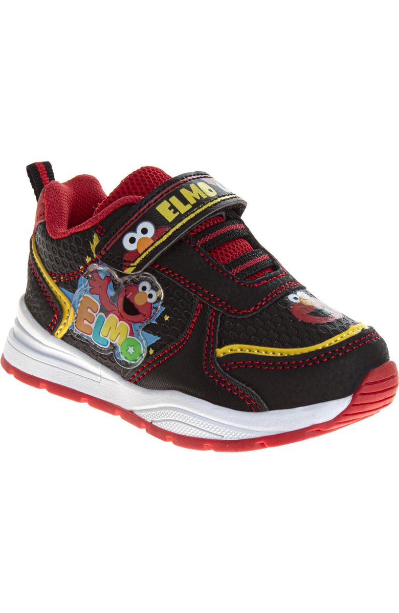 JOSMO Kids' Sesame Street Elmo Light-Up Sneaker, Main, color, Black/Red