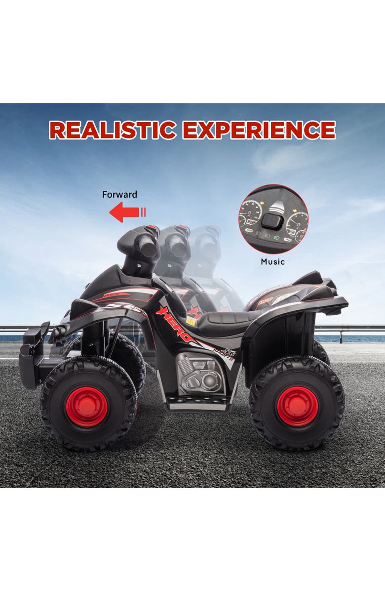 Qaba 12V Electric Go Kart with Forward Backward Drive, Adjustable Speed, Alternate, color, 