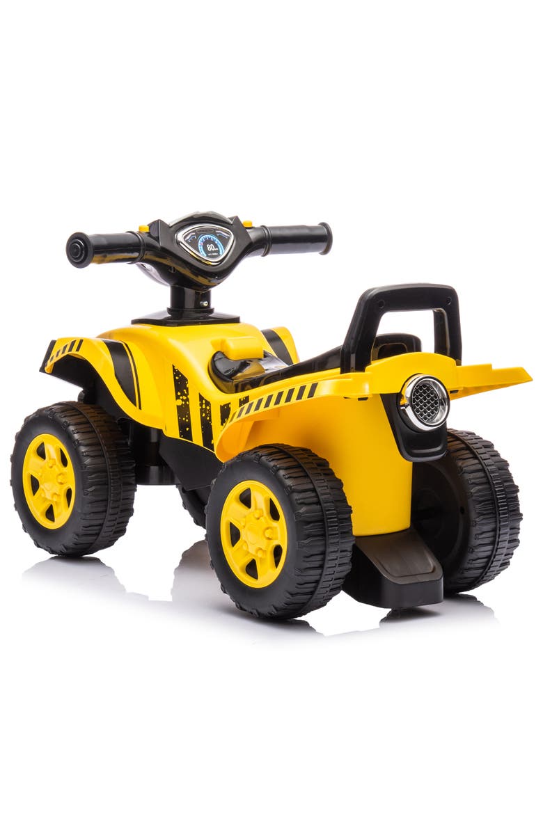 Quad Push Car Yellow Foottofloor Rideon Toy,12Mo+, Alternate, color, Multicolored