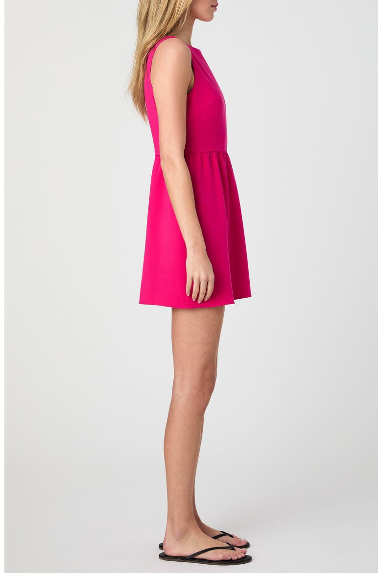 Whisper Boatneck Minidress, Alternate, color, CERISE PINK