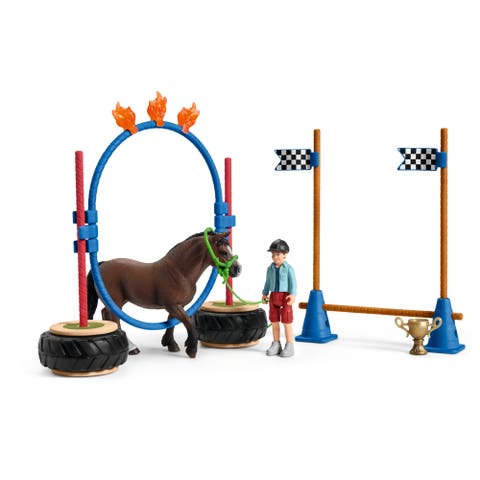Farm World Pony Agility Race, 22 Piece Playset, Age 3+