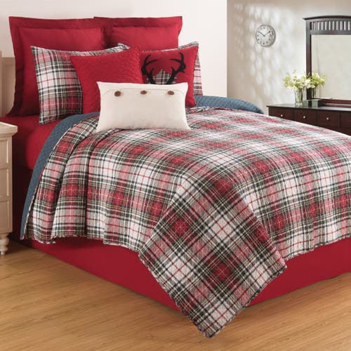 C & F Home C&f Home Antler Mount Pillow, 18" X 18" In Red