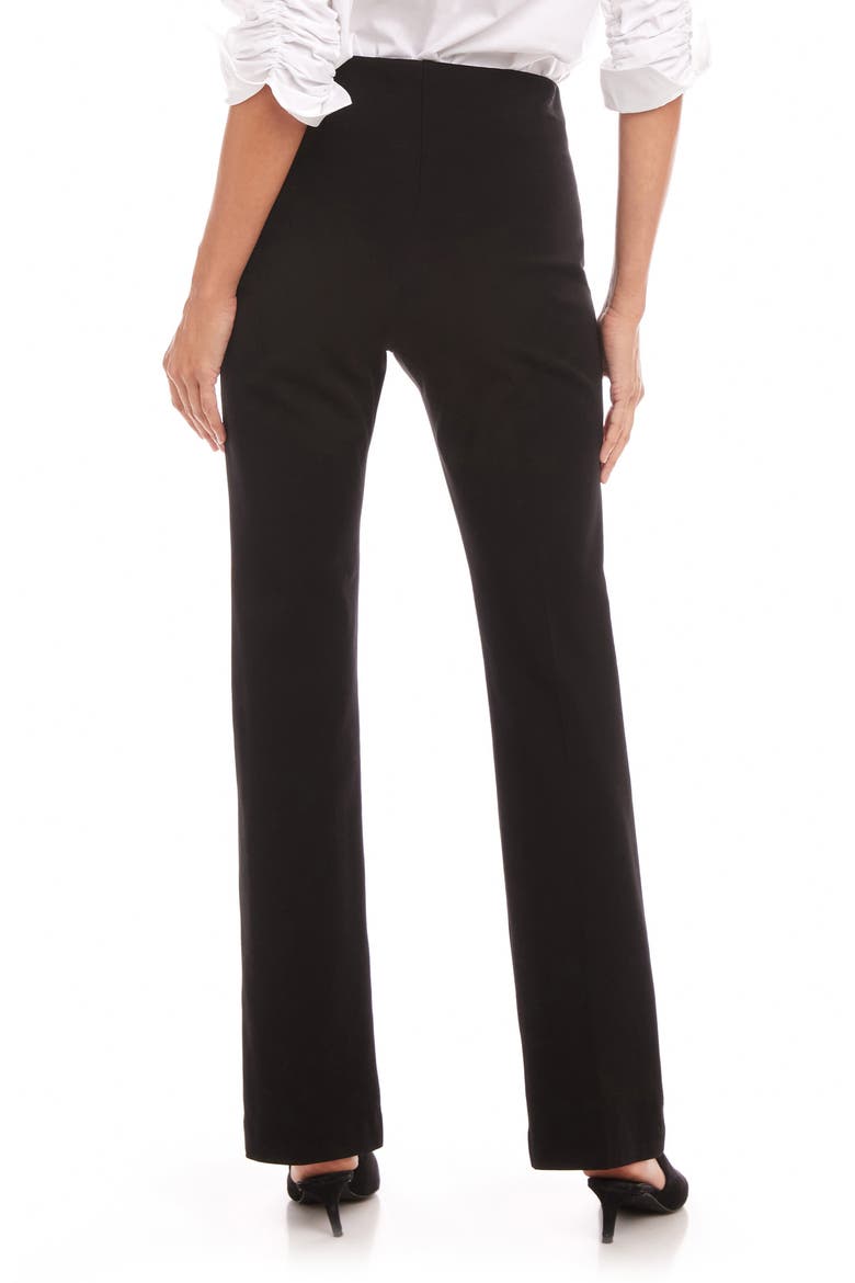 Stretch Twill Bootcut Pants, Alternate, color, BLACK