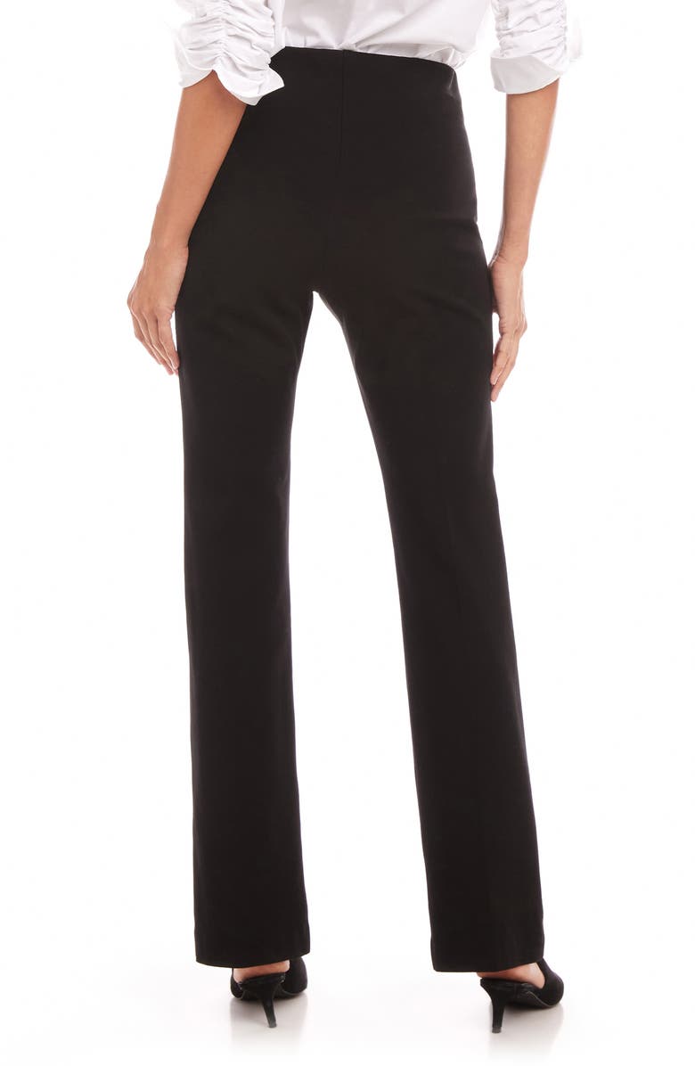 Karen Kane Stretch Twill Bootcut Pants, Alternate, color, Black