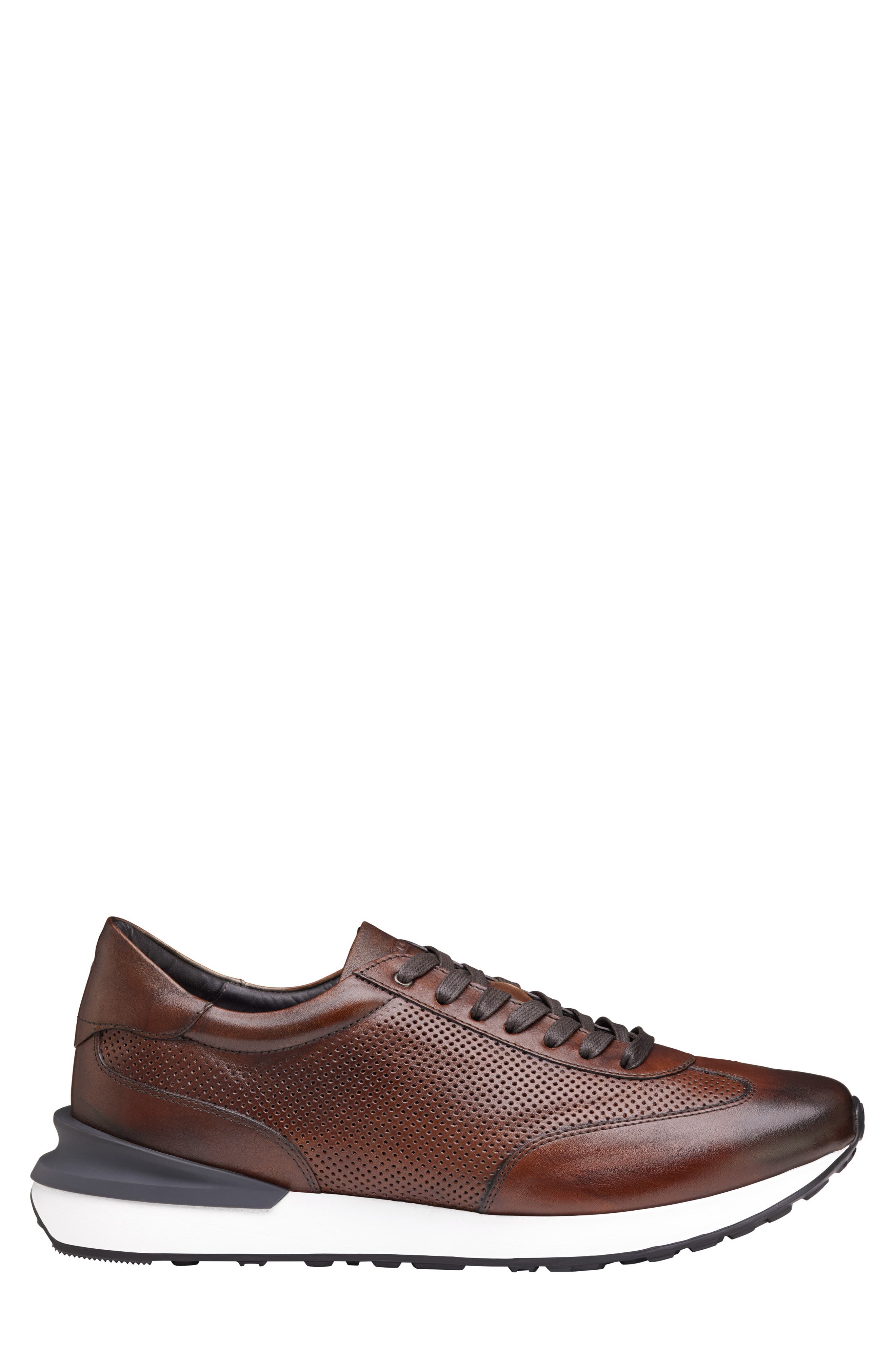 Johnston & Murphy Briggs Sneaker, Alternate, color, Brown Italian Calfskin