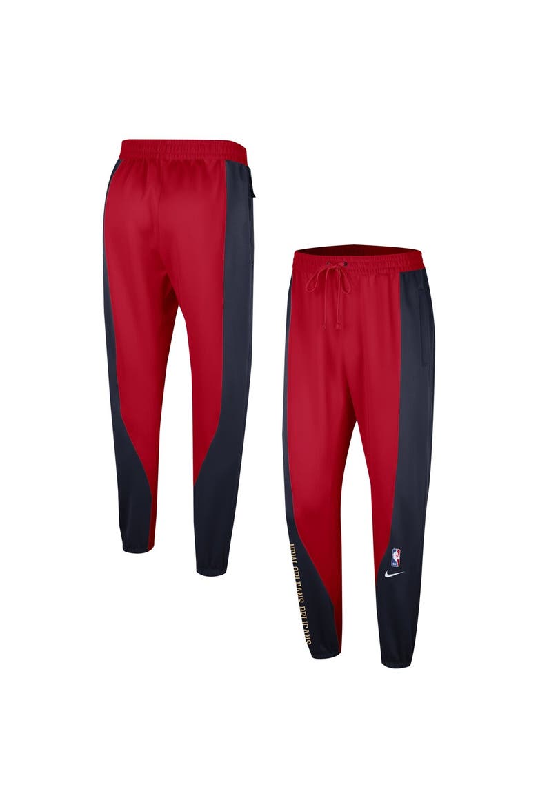 Men's Nike Navy/Red New Orleans Pelicans 2023/24 Authentic Showtime Pants, Main, color, Navy