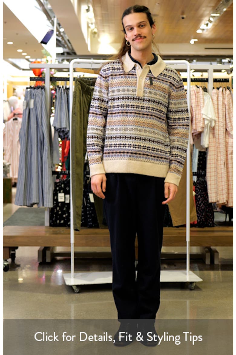 Robbie 60004 Fair Isle Polo Sweater video