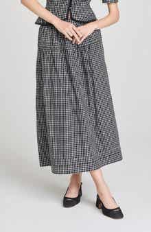 WAYF Gemma Plaid Pleated Skirt