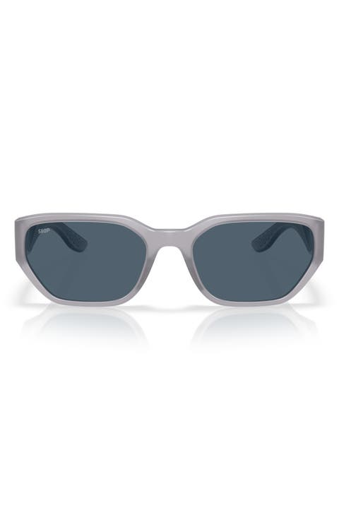 Clemente 58mm Polarized Rectangular Sunglasses