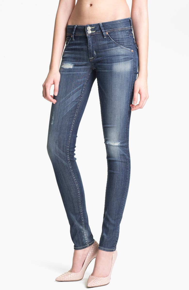 Hudson Jeans 'Collin' Distressed Skinny Stretch Jeans, Main, color,
