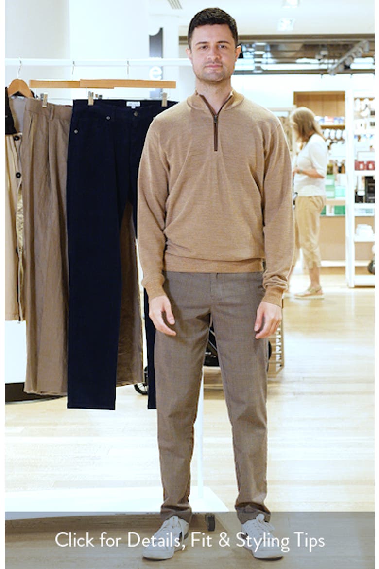 Blair Birdseye Merino Wool Quarter Zip Pullover video