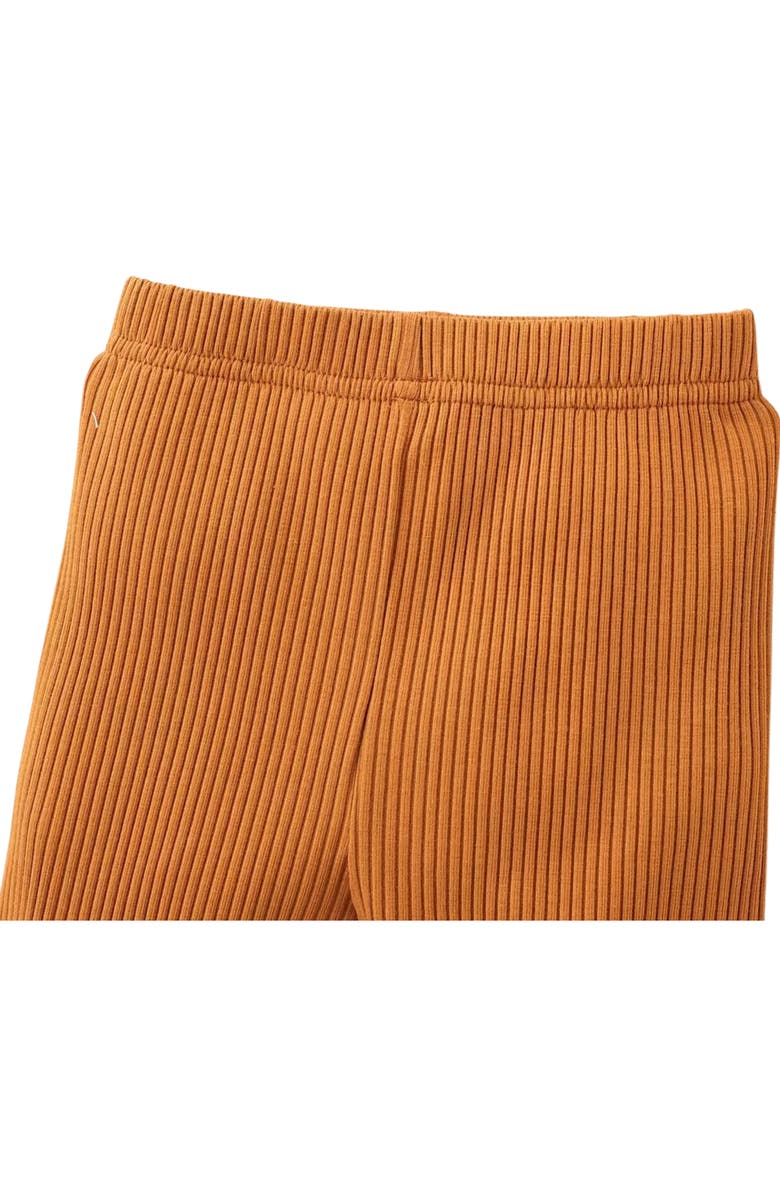 Ashmi & Co. Rowan Long Sleeve Cotton Bodysuit & Leggings Set, Alternate, color, Brown