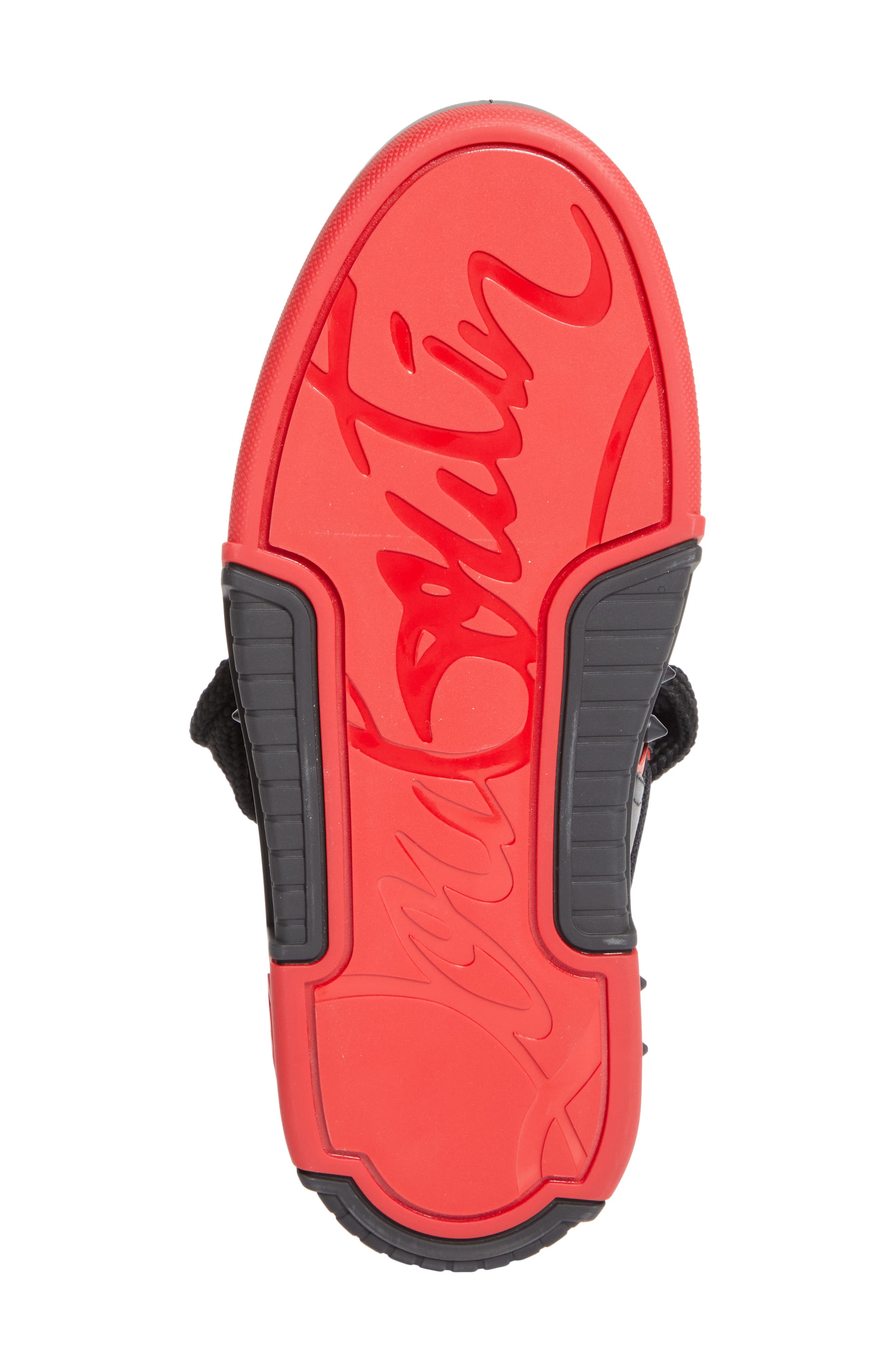 Christian Louboutin Astroskate Mixed Media Sneaker, Alternate, color, Black/ Loubi