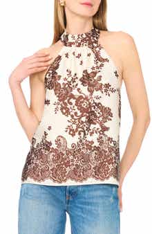 Parker Tie Back Satin Halter Top