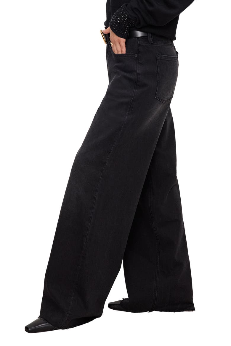 Good Ease Wide Leg Jeans, Alternate, color, BLACK324