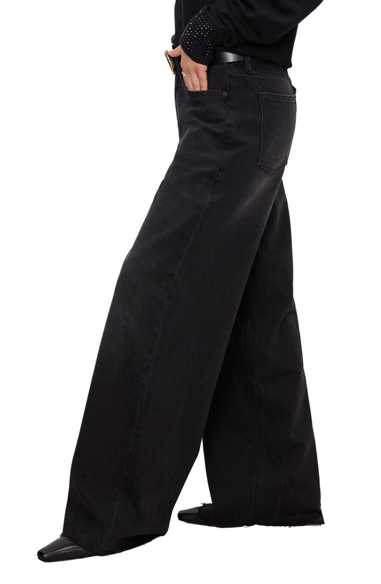 Good American Good Ease Wide Leg Jeans, Alternate, color, 