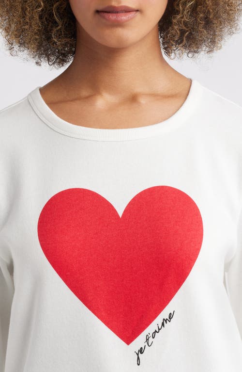 CASLON CASLON® HEART GRAPHIC SWEATSHIRT