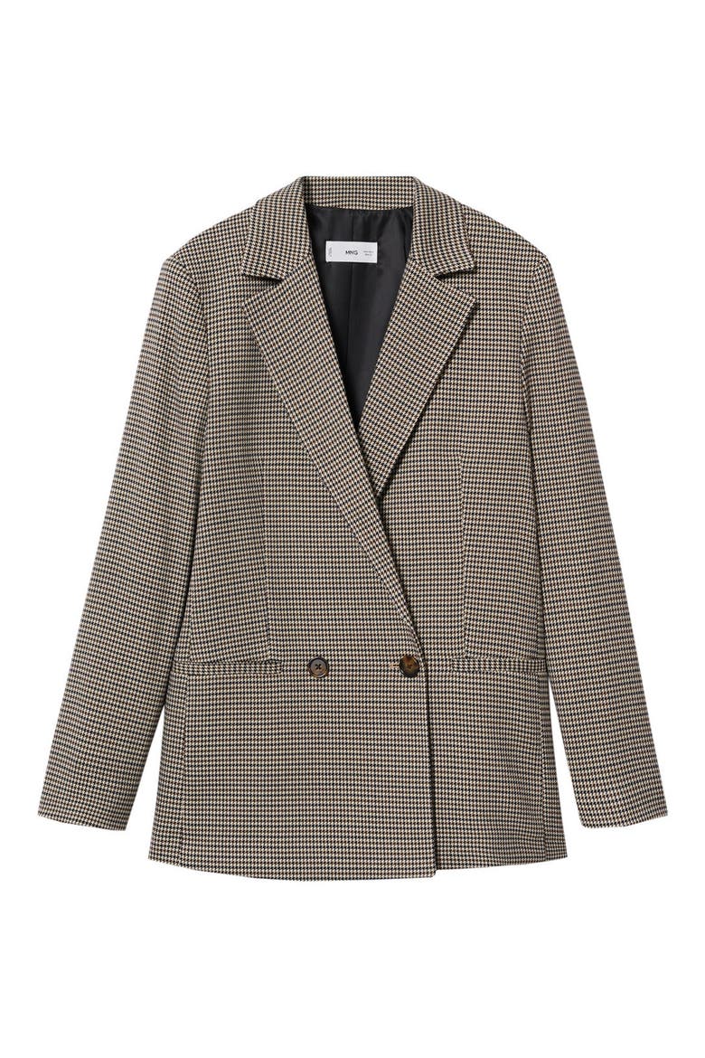 Check Blazer, Alternate, color, BROWN