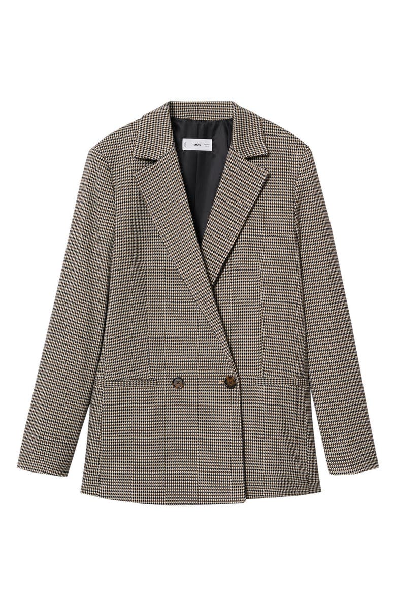 MANGO Check Blazer, Alternate, color,