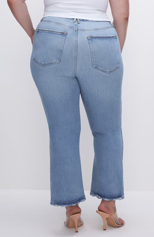 Good American Good Legs Crop Flare Jeans In Indigo In Blue