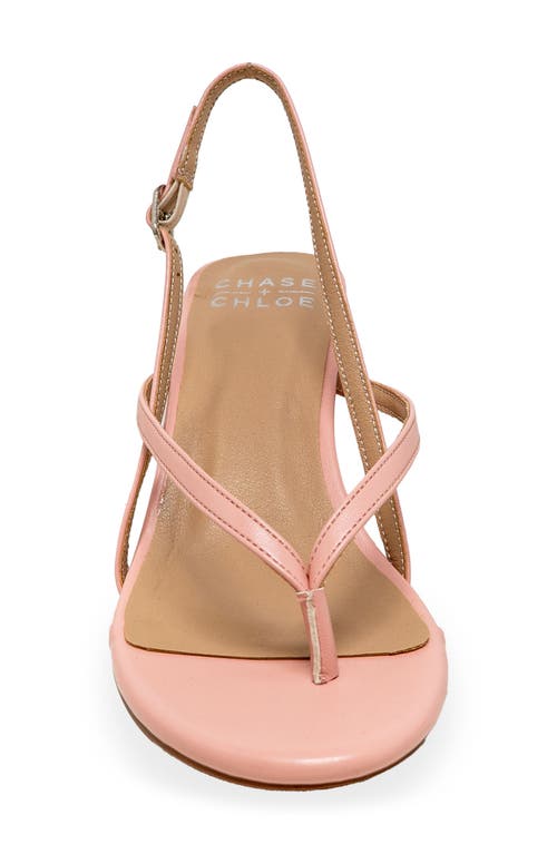 Chase & Chloe Chase And Chloe Nadine Slingback Sandal In Pink
