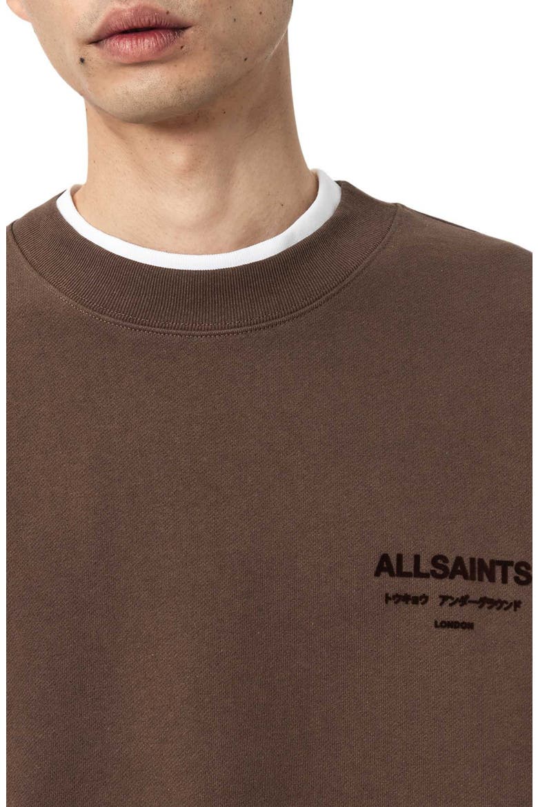 Xander Crewneck Sweatshirt, Alternate, color, BITTER BROWN