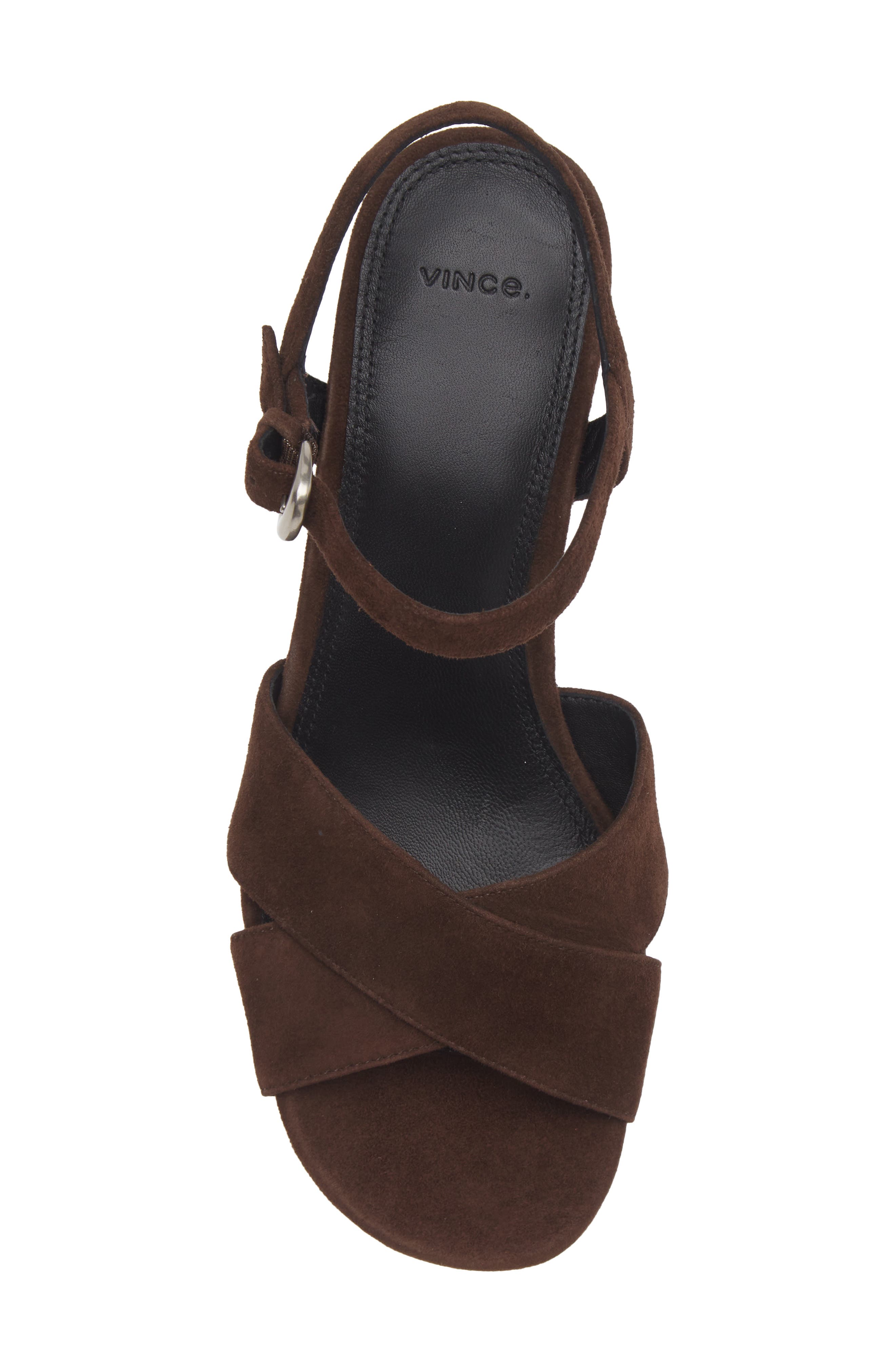 Vince Ericka Ankle Strap Platform Sandal, Alternate, color, Cacao Brown