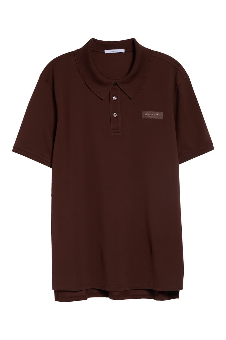 Regular Fit Cotton Piqu Polo, Alternate, color, DARK HAVANNA
