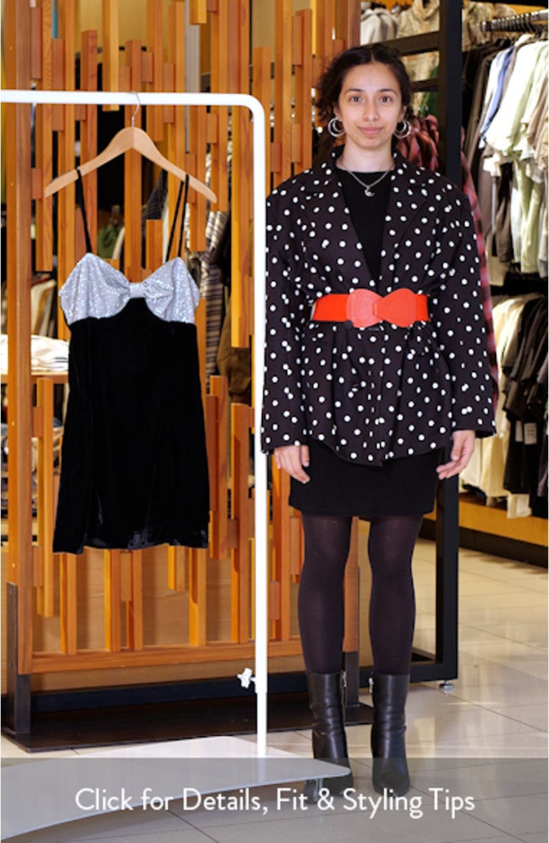 Wendelyn Velvet Mini Cocktail Dress, sales video thumbnail